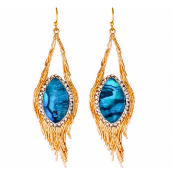 ALEXIS BITTAR • Maldivian Nested Feather Earrings - Picture 5 of 6